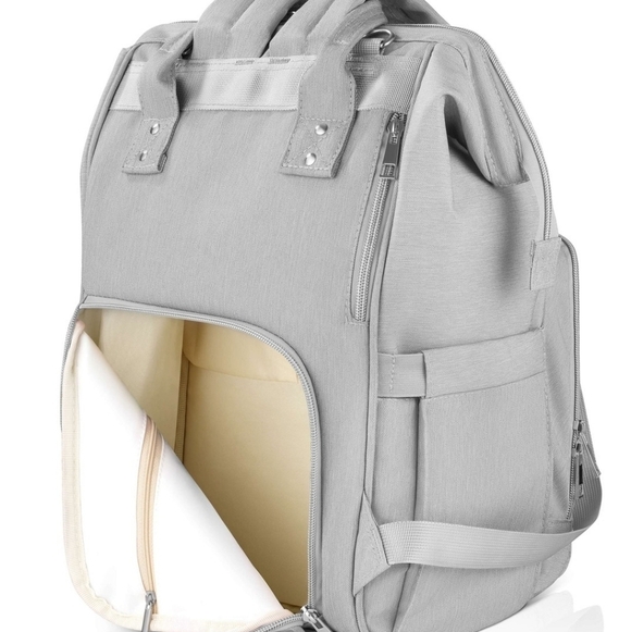 AMILLIARDI Grey Insulated Diaper Bag Backpack main image 5